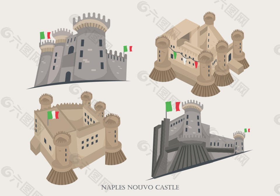 那不勒斯城堡素材