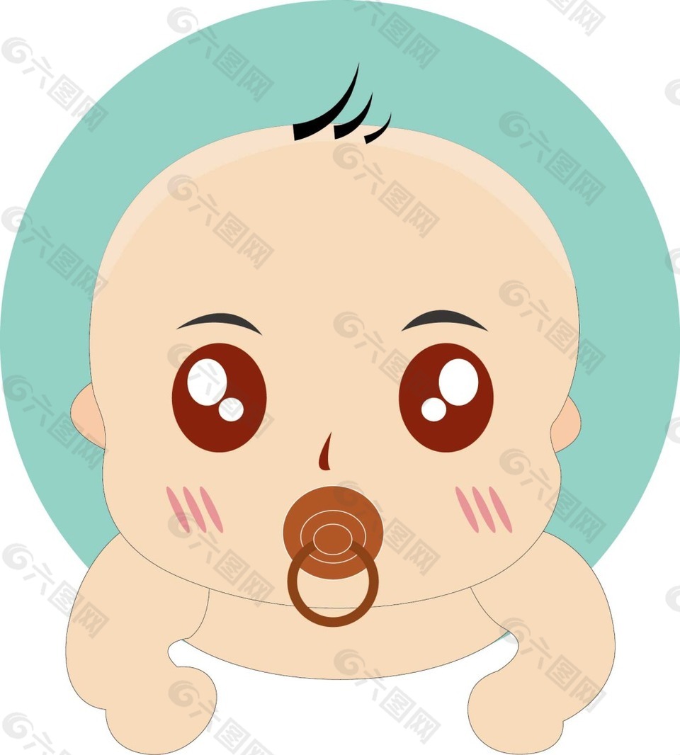 婴儿含奶嘴