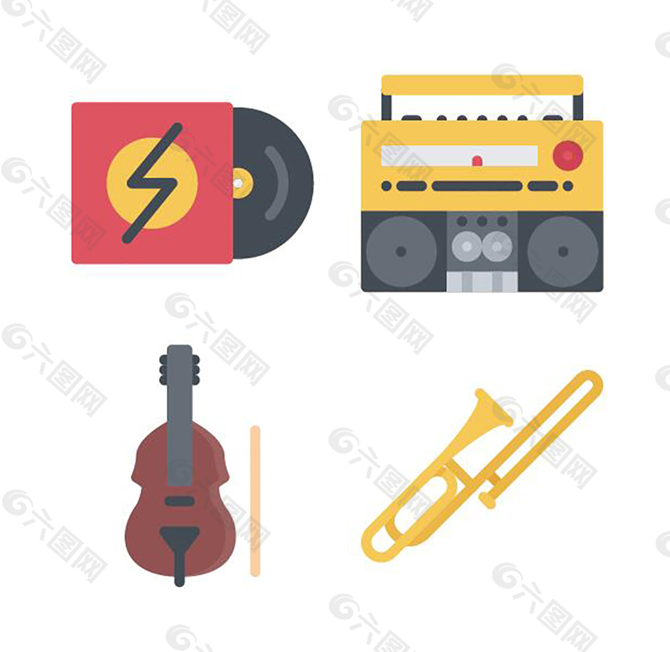 乐器用品icon图标素材