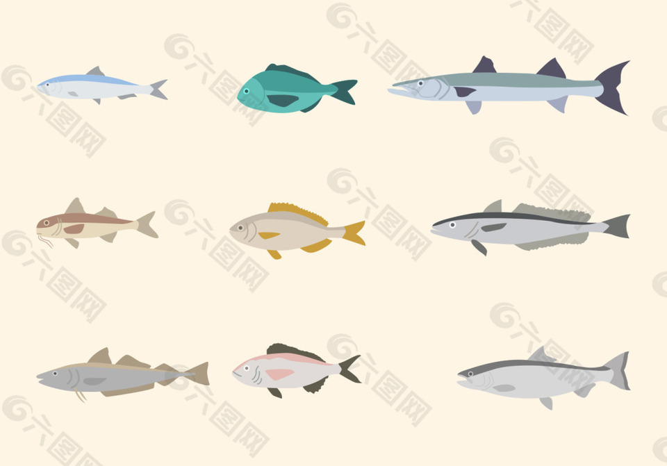 鱼类图标