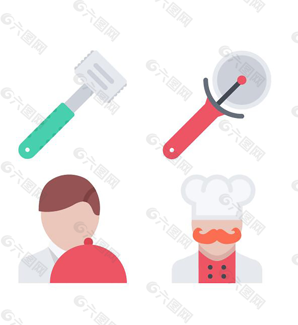 厨房标识icon图标素材