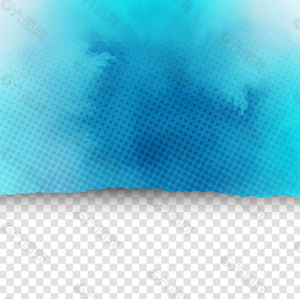 蓝色抽象水彩印染矢量设计背景素材