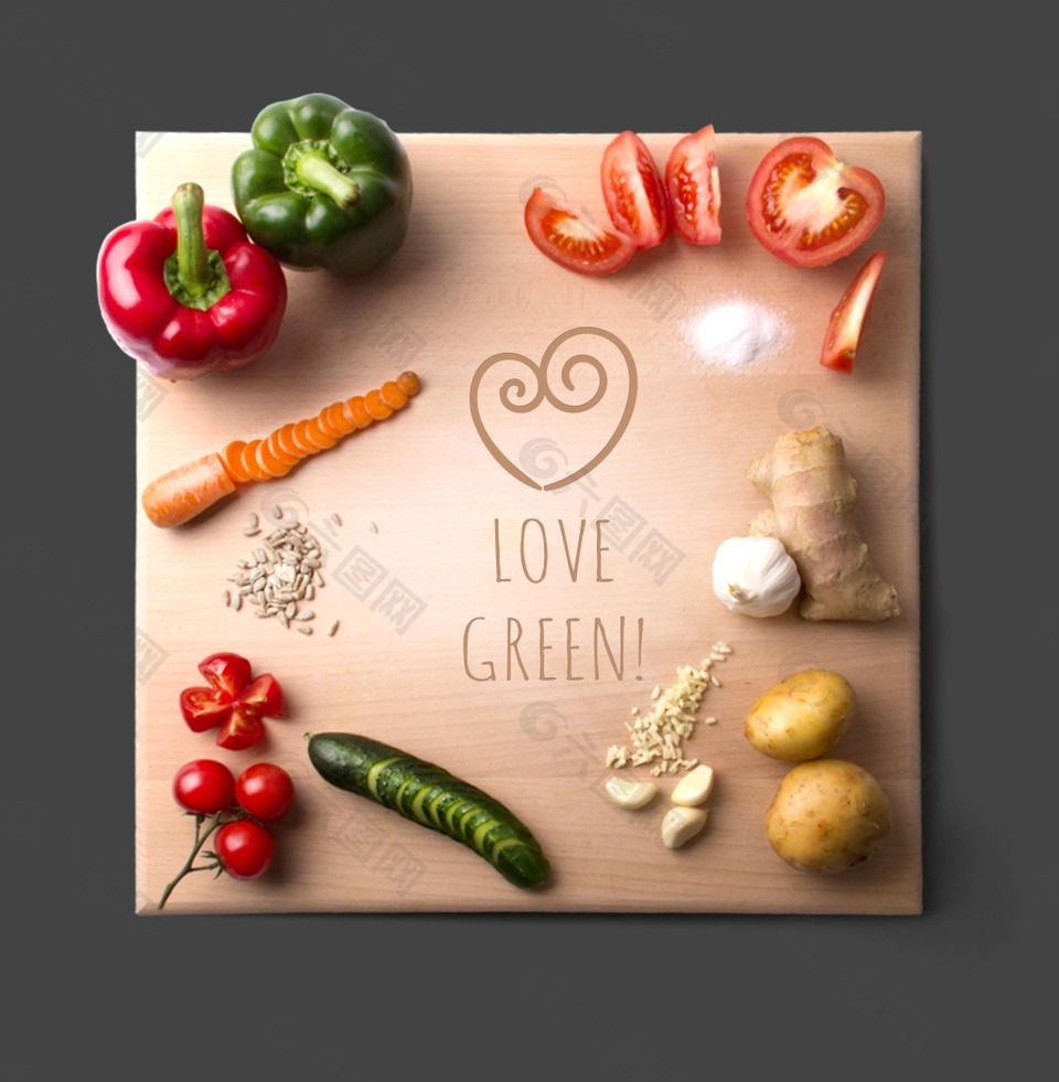 蔬菜砧板实物图