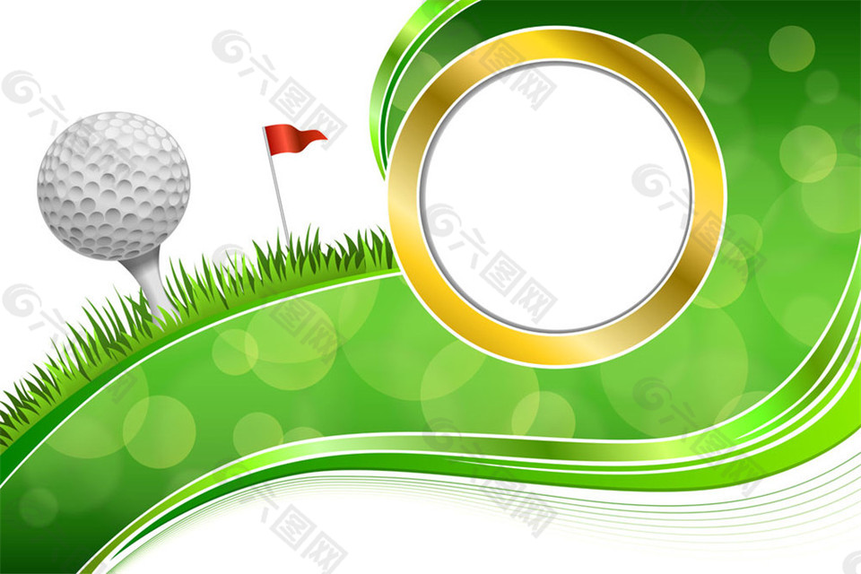 高尔夫球梦幻背景图片