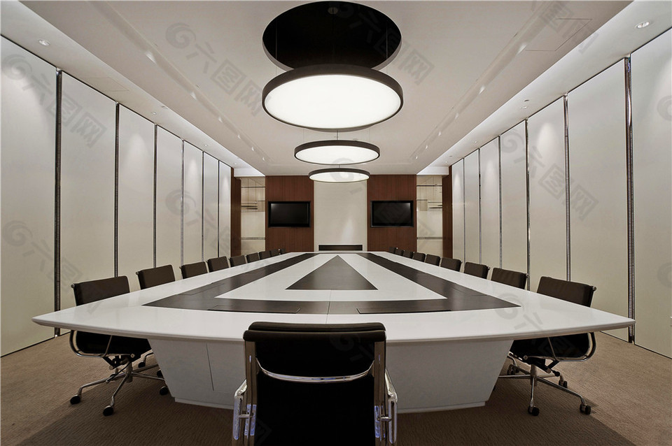 简约大型会议室装修设计