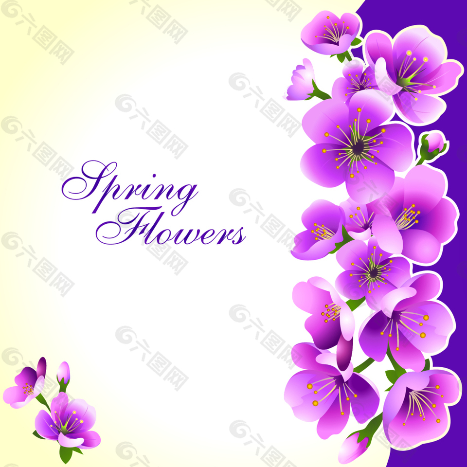 紫色花边背景素材免费下载 图片编号 六图网
