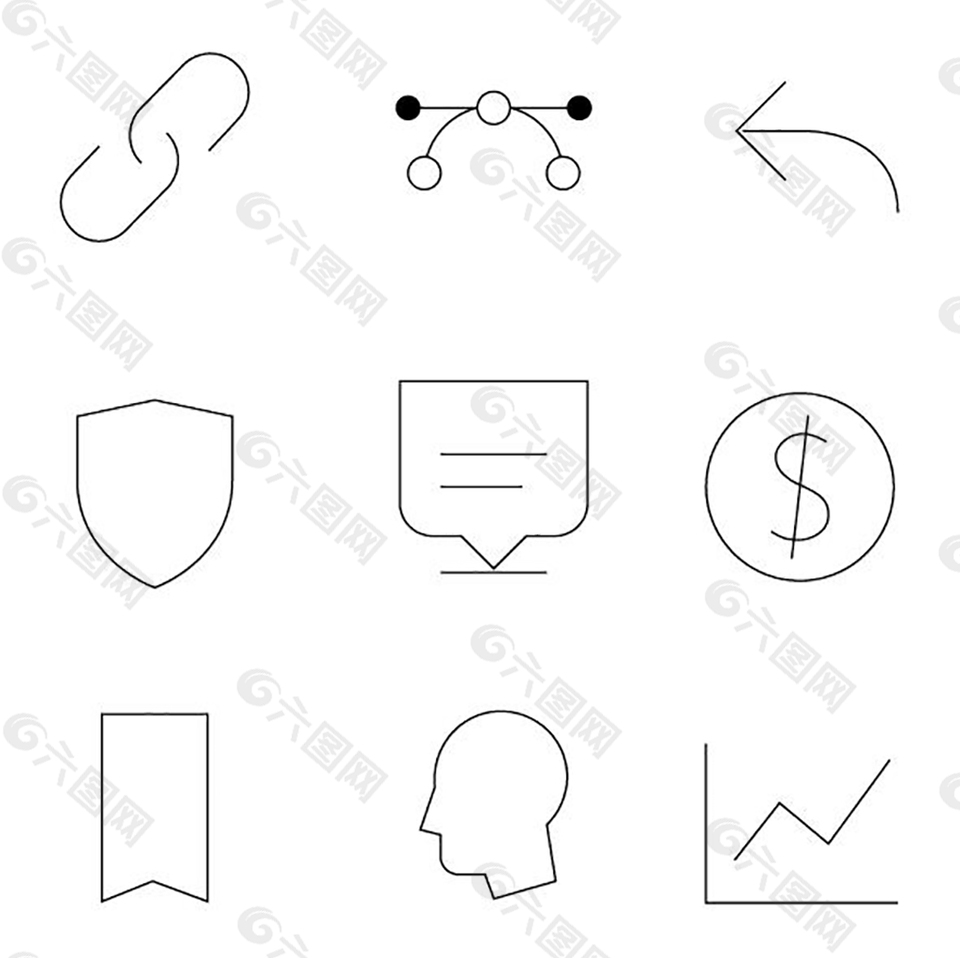 线性商务图标icon