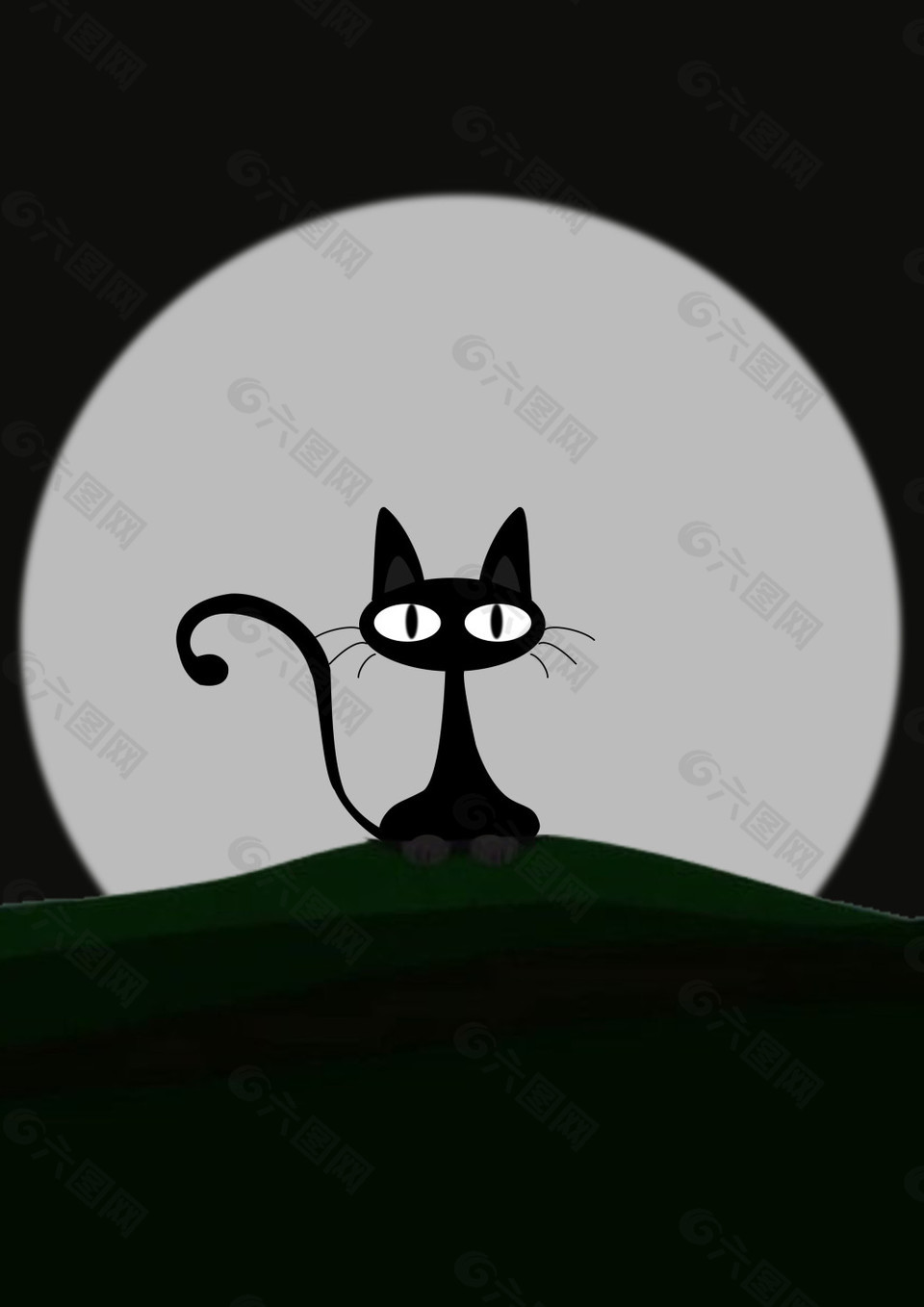 黑色小猫背景素材免费下载 图片编号 六图网