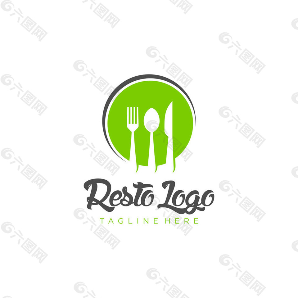 绿色餐厅logo设计图片