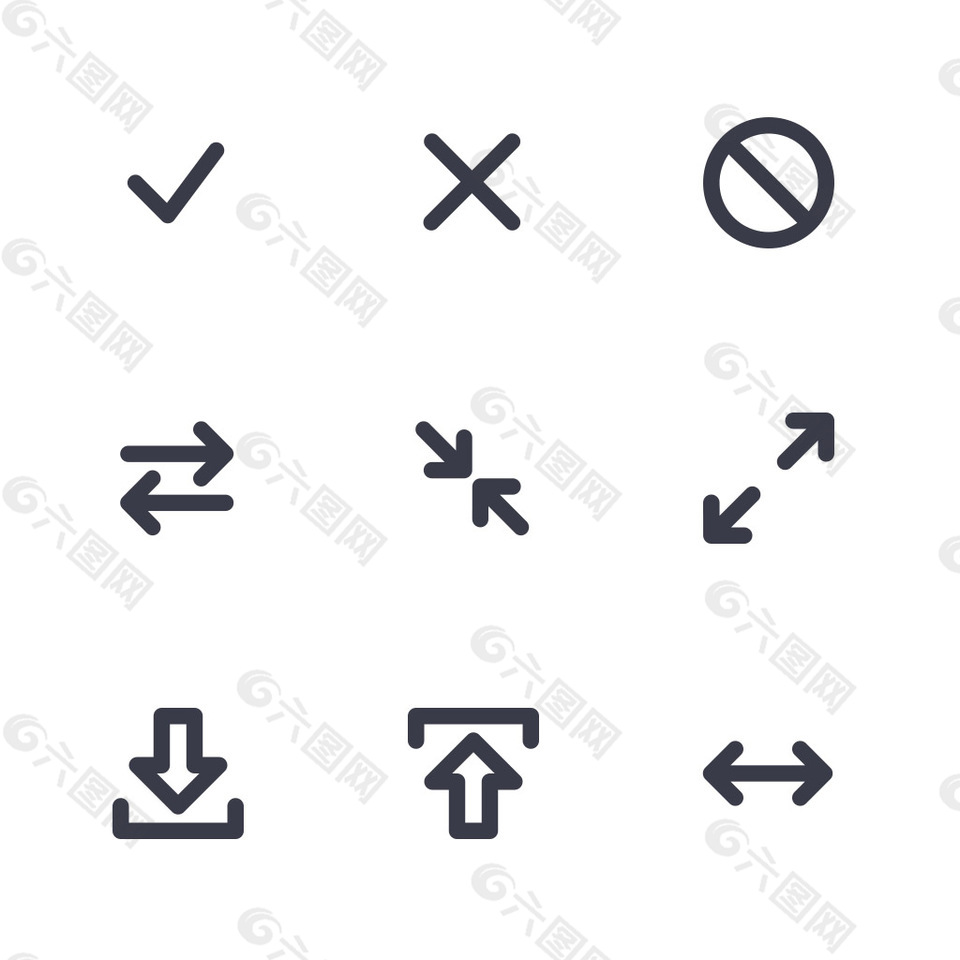 箭头简洁矢量icon