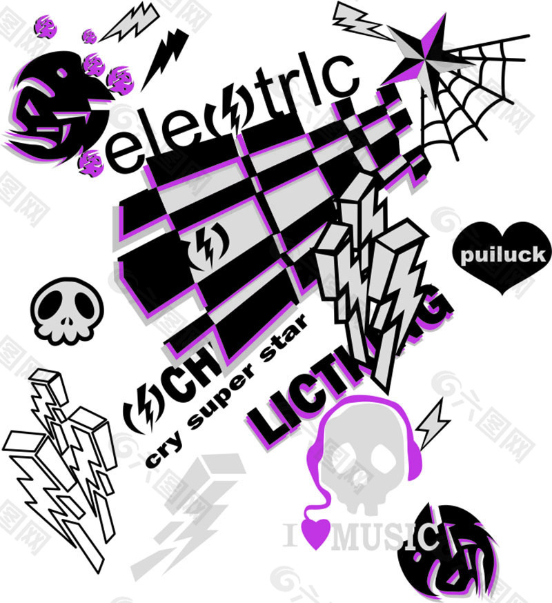 矢量蜘蛛网图案