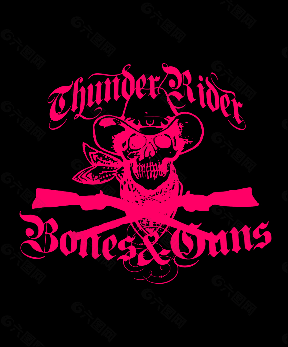 卡通猎人花纹图案