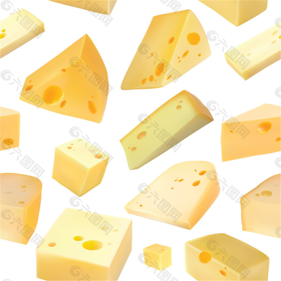 奶酪图案矢量素材下载