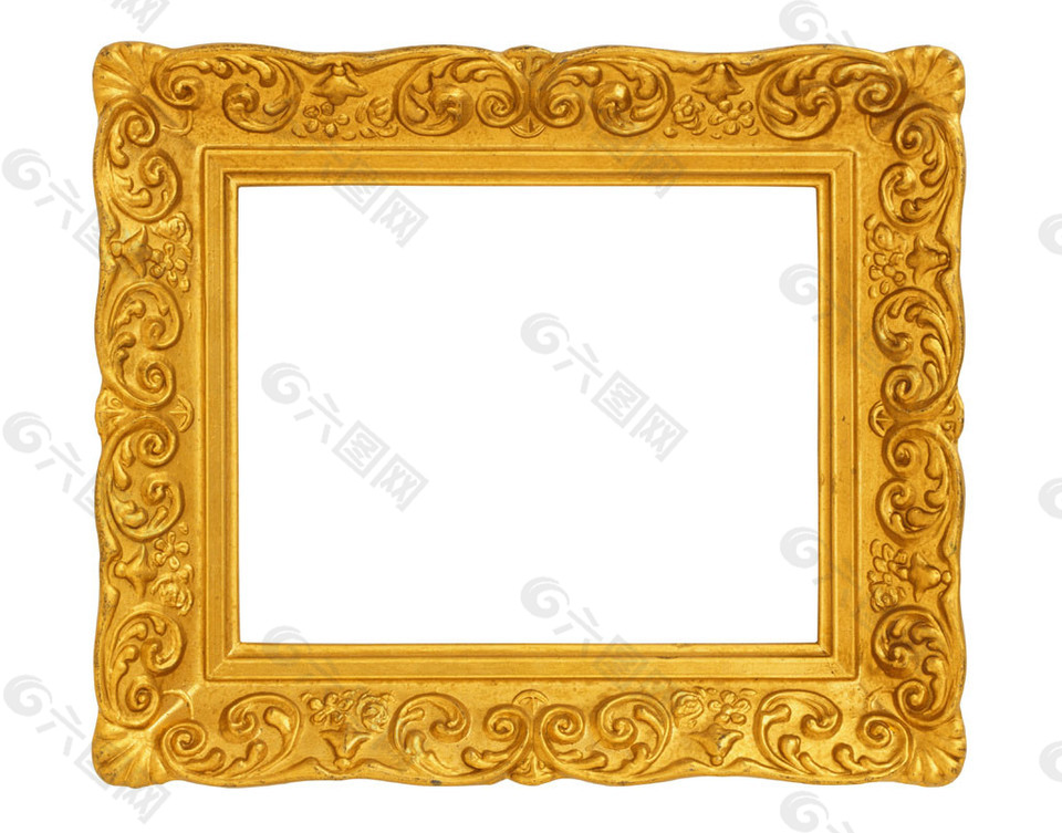 金色欧式画框图片