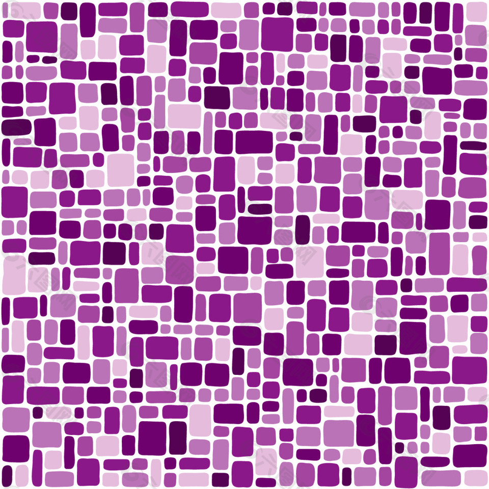 矢量紫色小方块背景