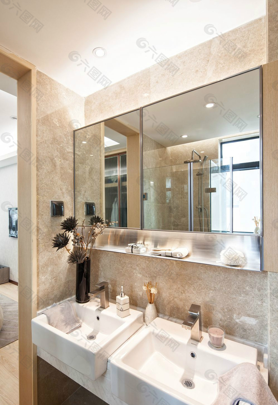 欧式室内浴室装饰效果设计