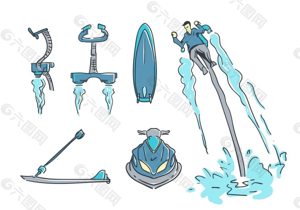 水上运动设备素材