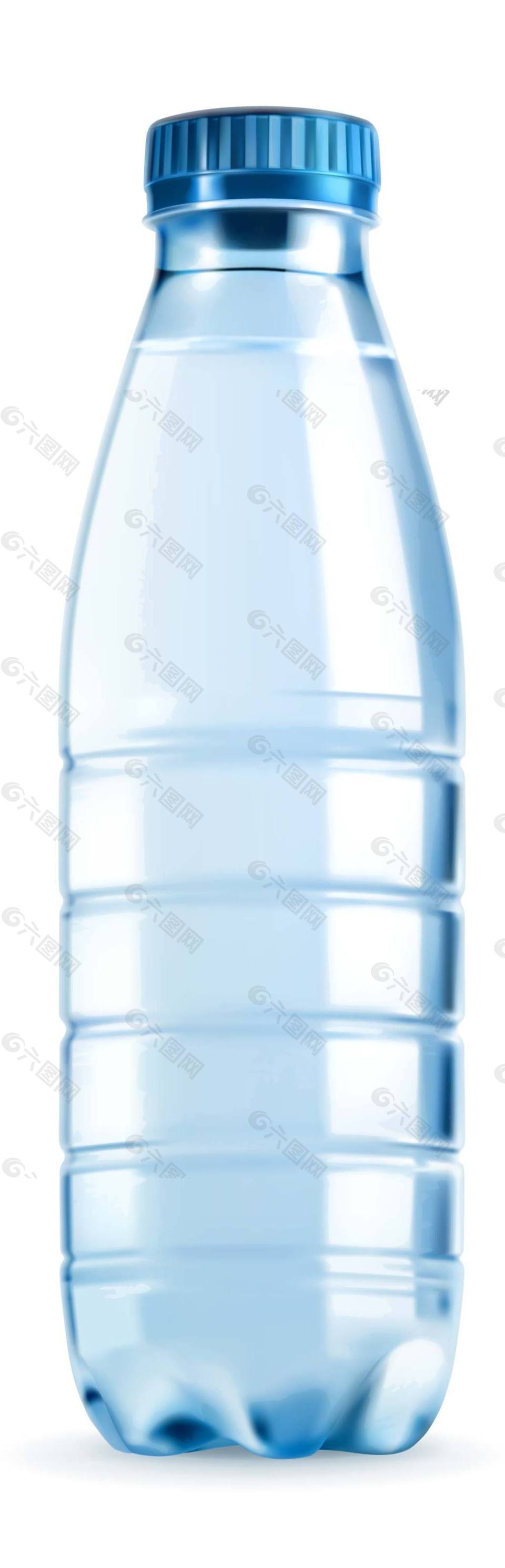 塑料矿泉水瓶矢量素材下载