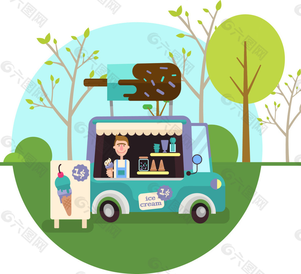 冰淇淋车