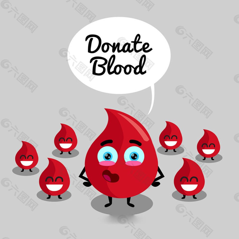 快乐的血液图形捐献血液背景