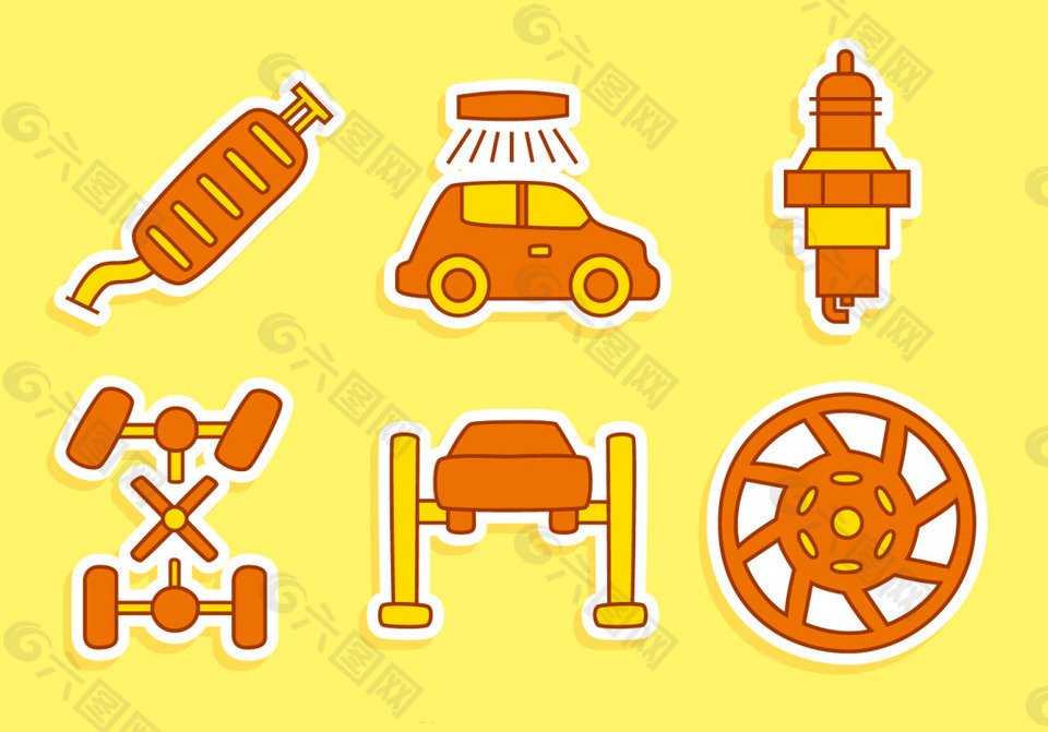 汽车部件图标设计