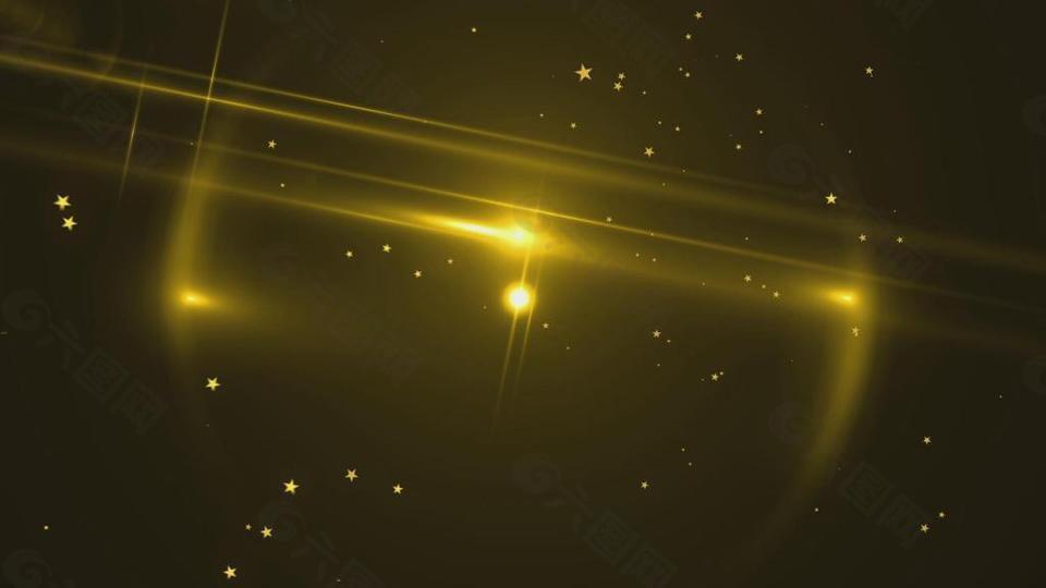 黄色粒子星光