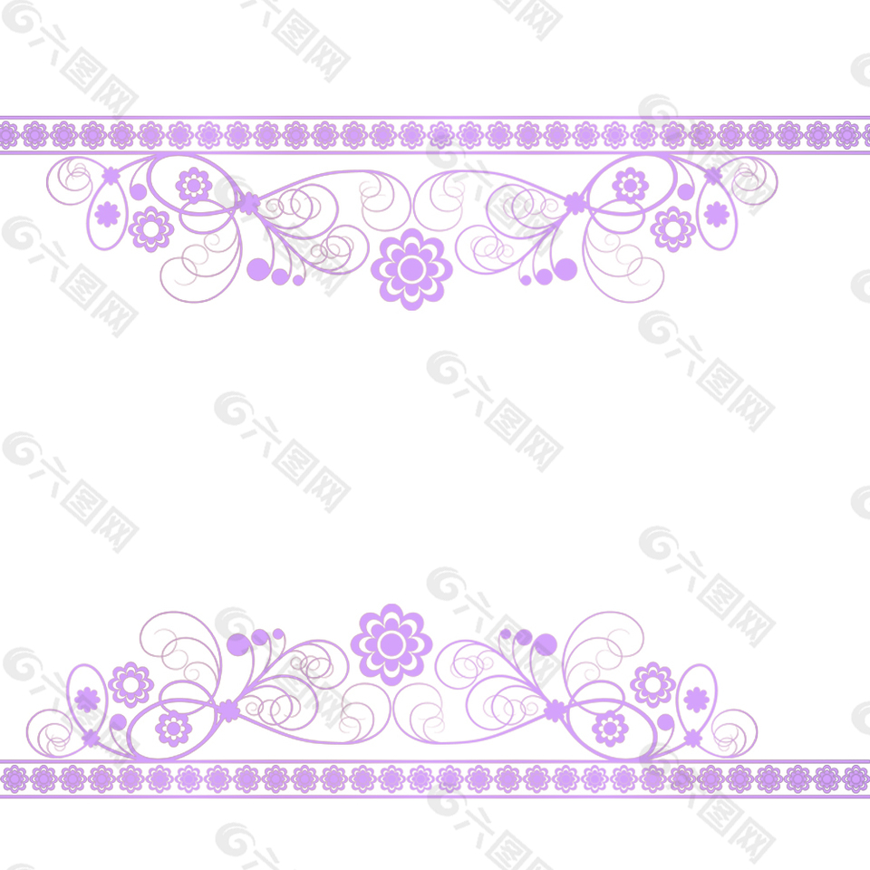 花边紫色清新背景素材免费下载 图片编号 六图网
