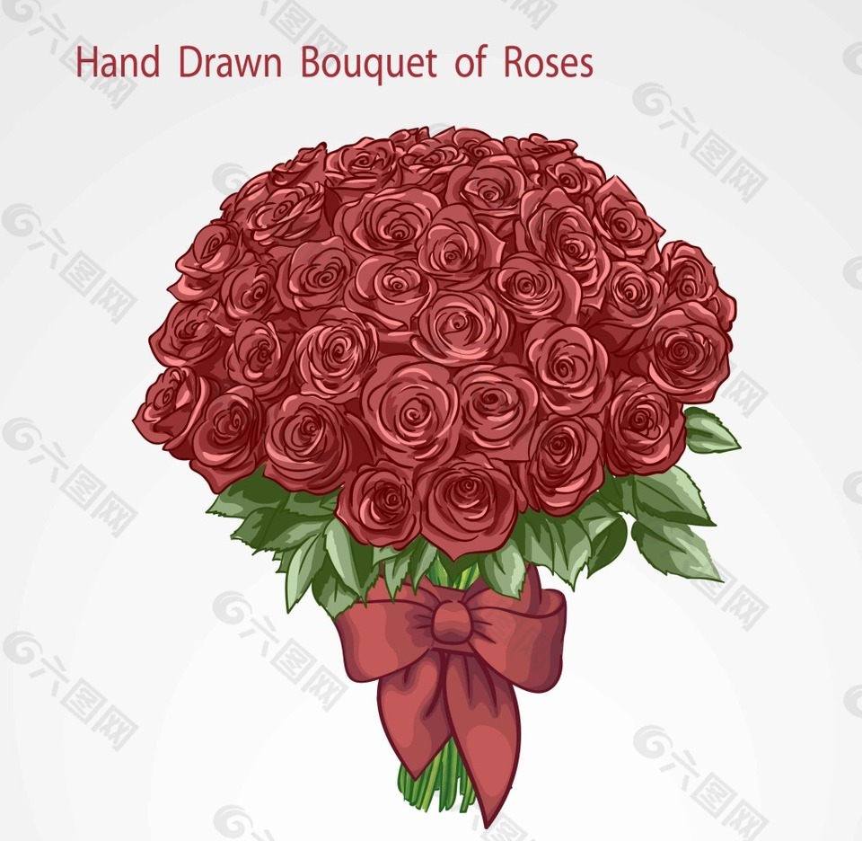 一束浪漫的红玫瑰