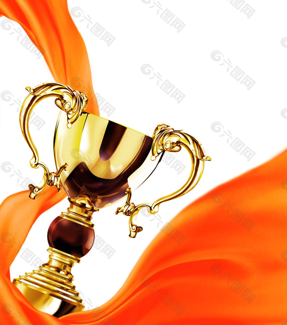 奖杯丝绸素材