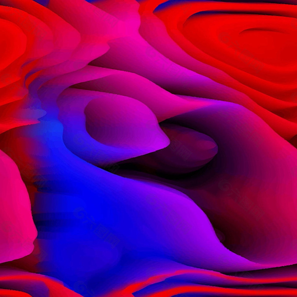 抽象彩色波浪形状背景