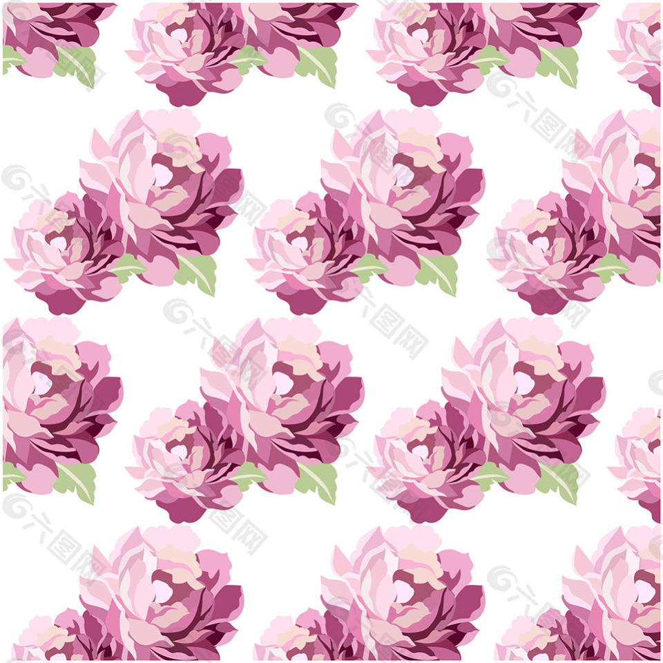 紫色水彩花图案背景背景素材免费下载 图片编号 六图网