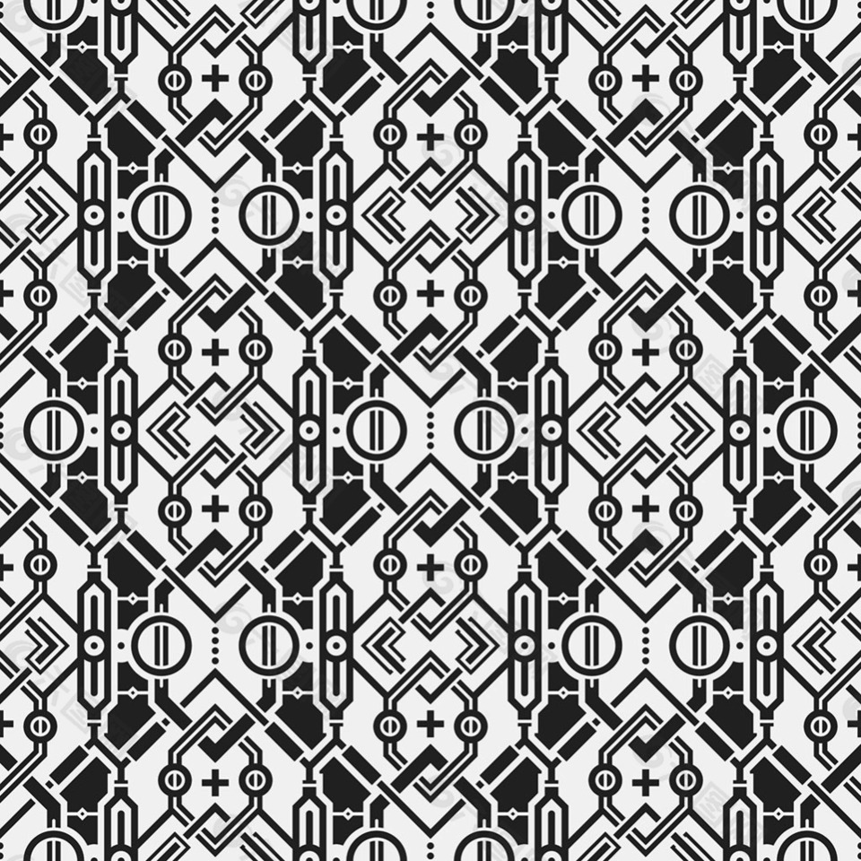 黑白几何抽象装饰图案背景素材免费下载(图片编号:8627694)-六图网