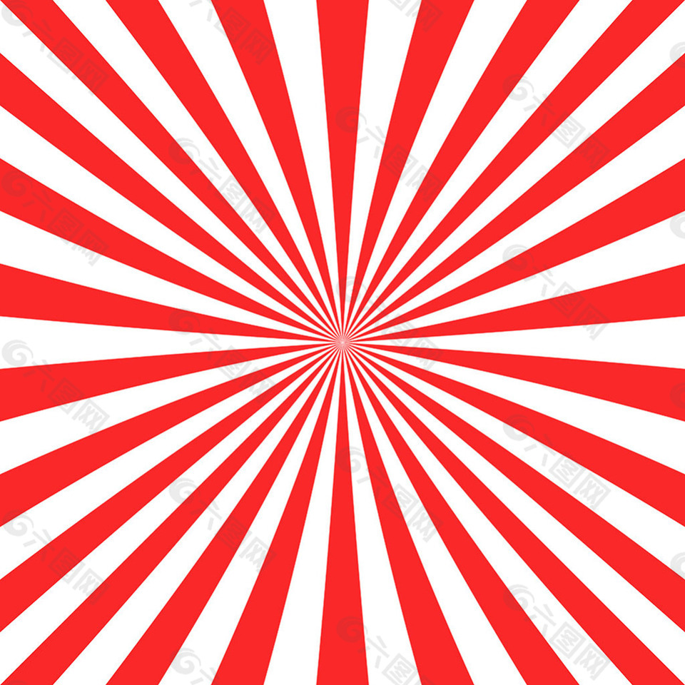 红色旭日射光背景