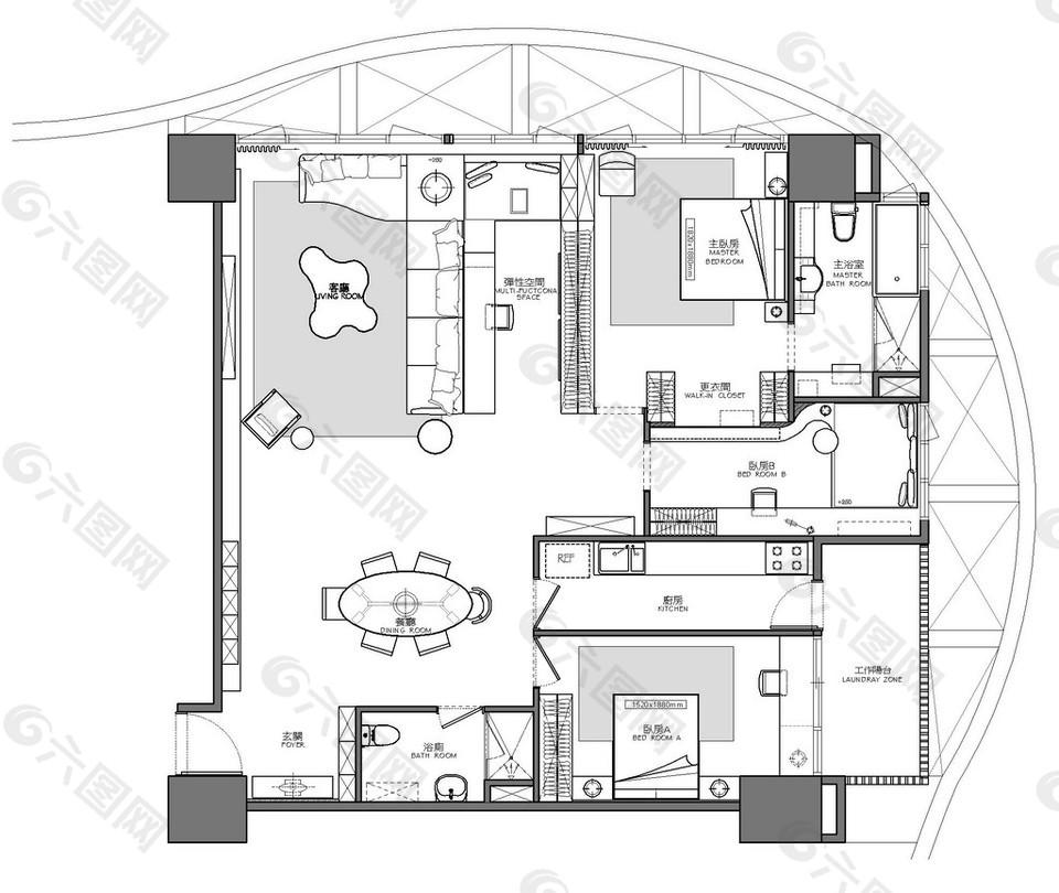 当前位置: 首页 > 装饰装修 > 室内设计 > 家装平面图 > 当前作品