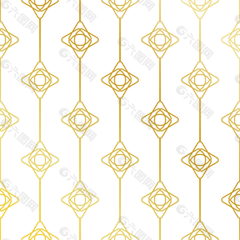 金色抽象几何图案背景