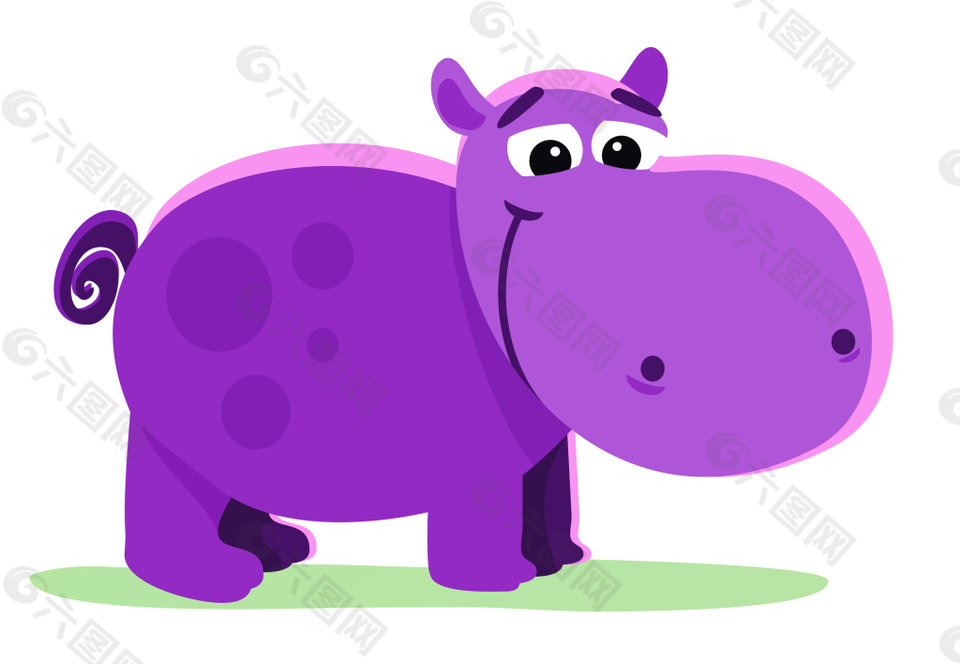 卡通矢量小牛EPS