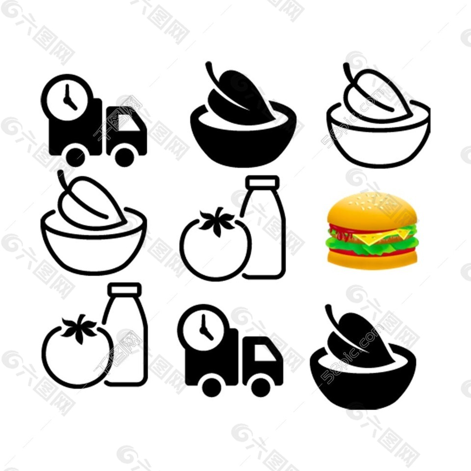 食品厨具icon图标素材免费下载