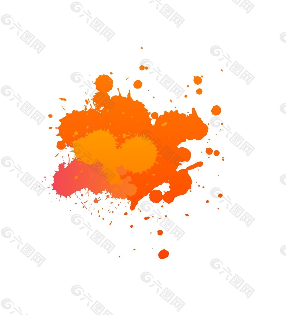 橙色油漆EPS