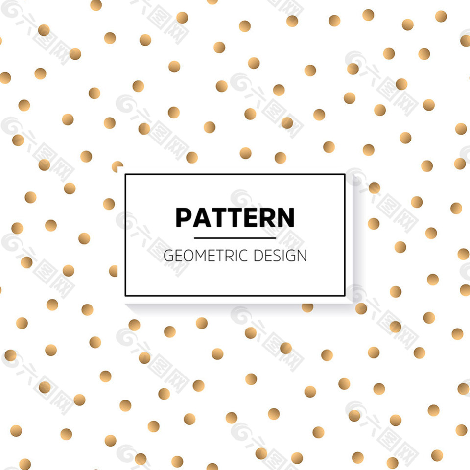 抽象金点装饰图案
