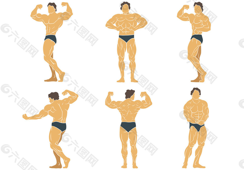 健身健美先生素材