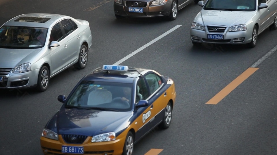 实拍城市交通城市素材