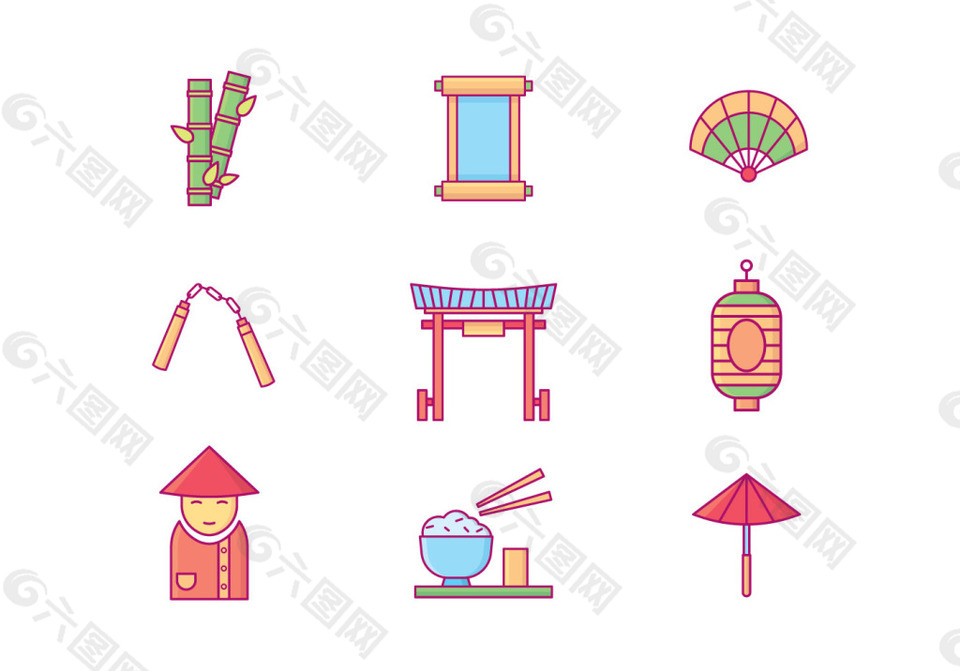 中国文化图标素材