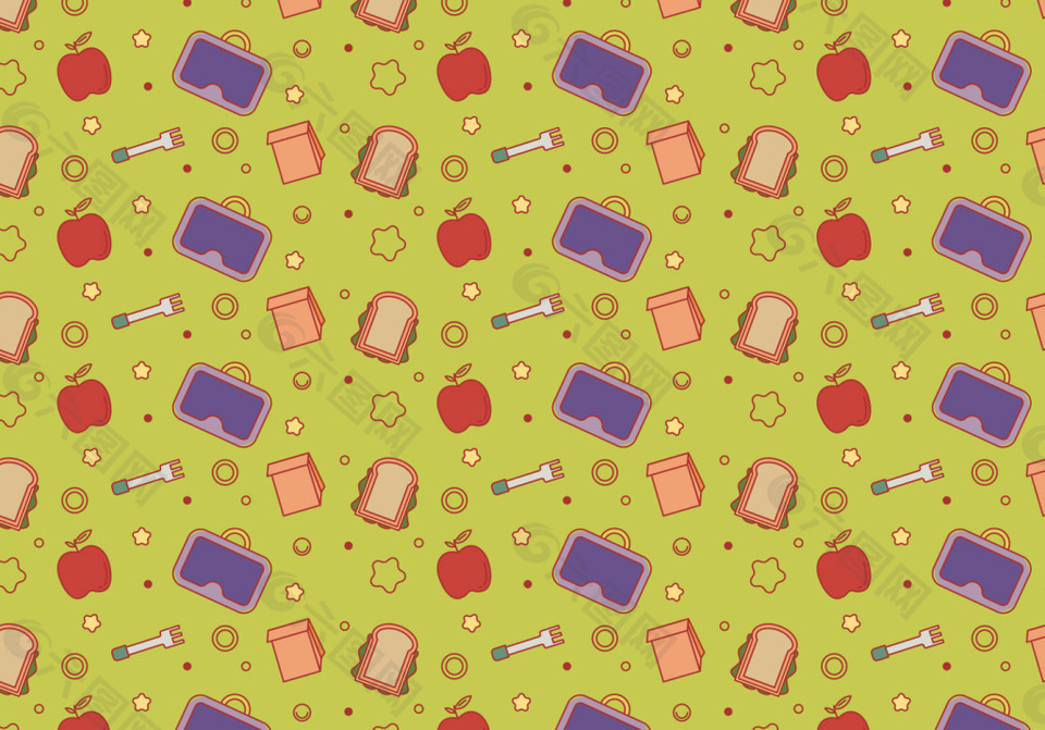 午餐美食背景素材