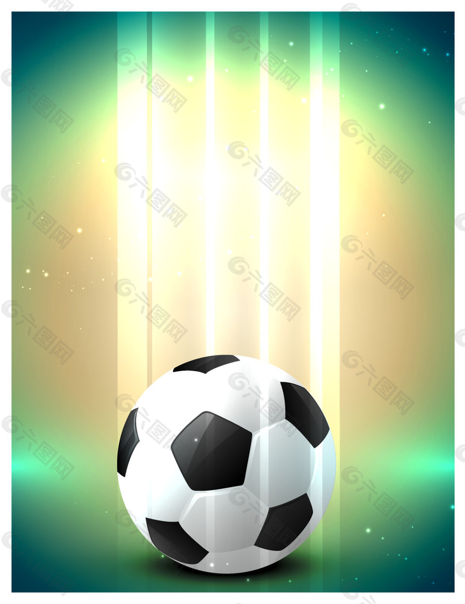 手绘足球背景