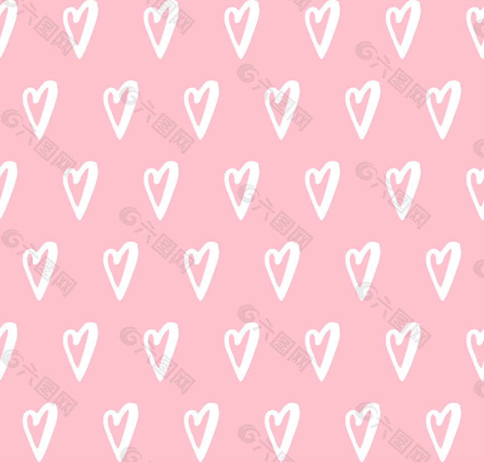 粉色爱心可爱卡通矢量底纹素材背景素材免费下载(图片编号:8638148)