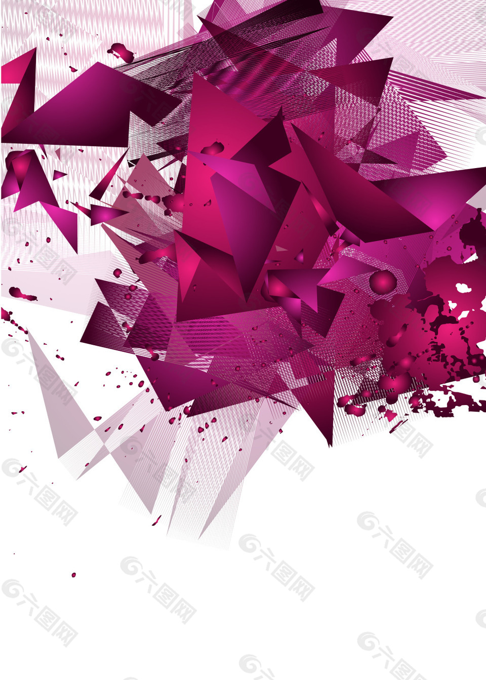 抽象紫色三角背景