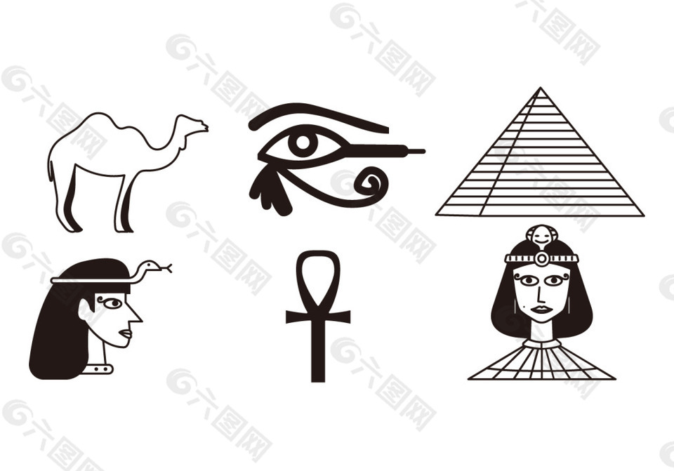 埃及元素图标素材
