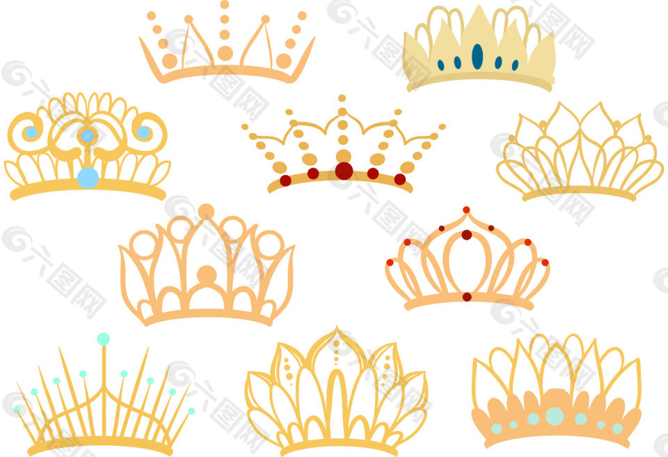 矢量手绘皇冠