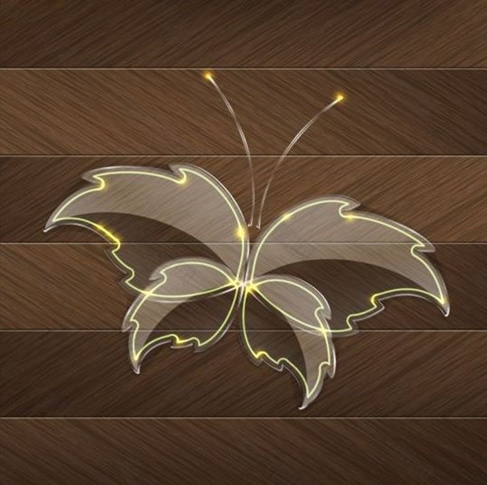 木板蝴蝶背景素材