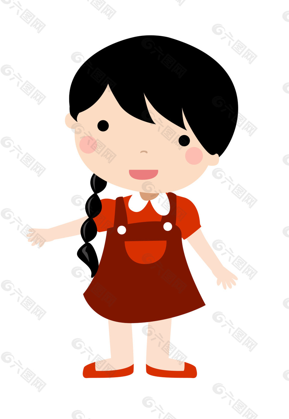 卡通可爱小孩子EPS